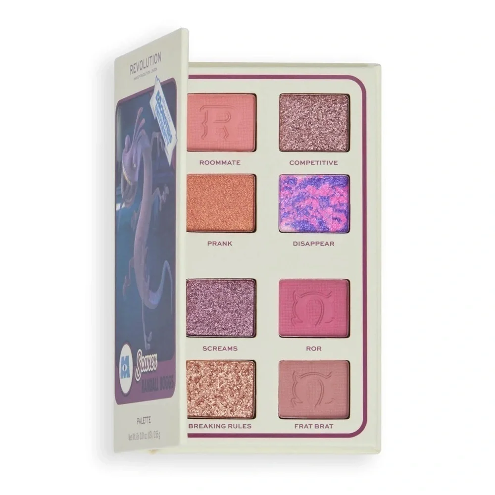 Makeup Revolution x Monsters University Card Eyeshadow Palette Randall Scare